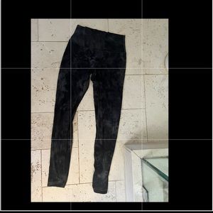 lulu leggings black and white tie dye